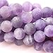Natural Color Unpolished Matte Amethyst Round Gemstone Jewelry Making Loose Beads (8mm)