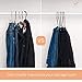 JS HANGER Non Slip Pants Hangers 20 Pack Open Ended Easy Slid Slacks Hangers, Durable Anti-Rust Space Saving Metal Jeans Hanger, Chrome and Black Friction