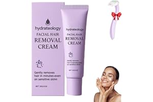 HWOCW Hydrateology Facial Hair Removal, Upgraded Effective Hydrateology Facial Hair Removal Cream for Sensitive Skin, Gentle Hydrateology Hair Remover, Long-Lasting Depilatory Cream for All Skin Types (1)