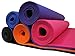 Extra Wide Durable Lightweight Microban Antimicrobial 4 MM Thick Yoga Mat By Spectrum Products (Purple)