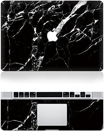 black marble Macbook Decals Macbook Skin Decal Stickers Macbook Front Stickers for Apple Macbook 13 15 Inch