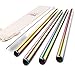 JOYECO 4 Pcs Stainless Steel Boba Straws, Big Straws Smoothies Reusable, 0.5 inches Wide Straw 9.5 inches Long for Bubble Tea, Juice, Thick Milkshakes, Rainbow Multi-Colored