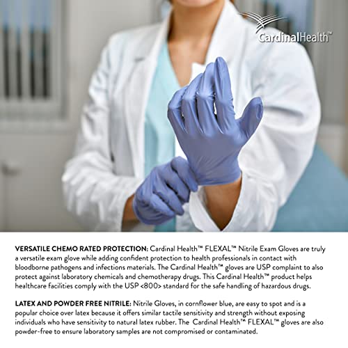 Cardinal Health FLEXAL Medical Nitrile Gloves Medium 4.0 NonSterile