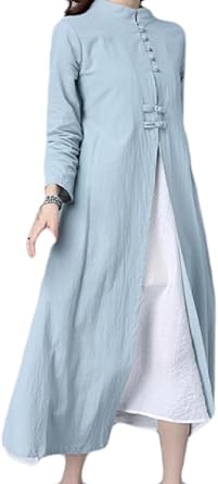 linen evening dress