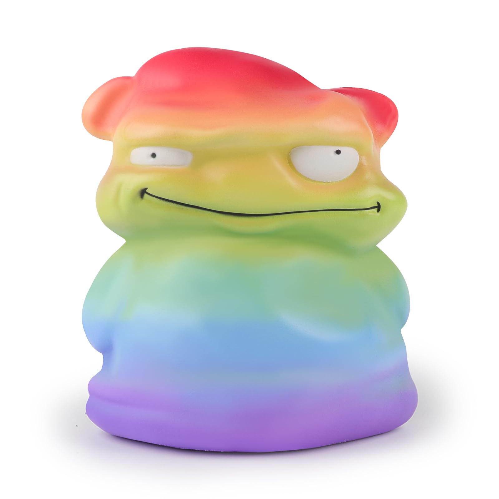 Anboor 9.8 inches Jumbo Squishies Rainbow Monster Toy Kawaii Gaint Soft Animal Toy Slow Rising Scented Squishys Stress Relief Squeeze Toy Kids Toys for Halloween BirthdayParty Décor