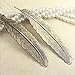 Hybsk(TM) Classical Delicacy Feather Metal Bookmark