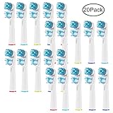 Replacement Toothbrush Head for Braun Oral B Dual Clean Brush Heads 20 Pack