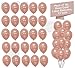 Rose Gold Balloons Set, 50 Pieces - 12 Inch, Metallic Rose Gold Balloon | Rose Gold Balloon Garland for Rose Gold Party Decorations | Rose Gold Balloon Arch Kit for Bridal Shower, Birthday Decorations