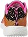 Skechers Sport Women's Burst Ellipse Fashion Sneaker,Black/Pink/Orange,8.5 M US