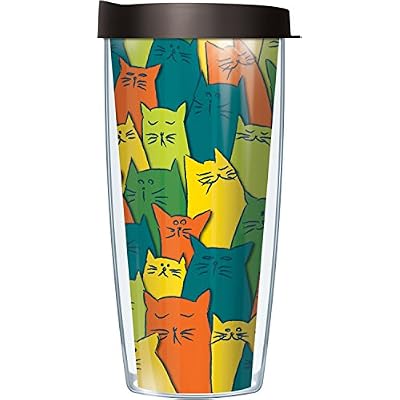 Meow Cats Colorful Super Traveler 22 Oz Tumbler Mug Panama | Ubuy
