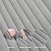 Nex Car Travel Inflatable Mattress with Pillow Car Mobile Cushion Air Bed Mattress Queen Bed for Sleep Rest and Intimate Motion with Pump, Gray
