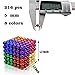 LOVEYIKOAI Upgraded 5MM 216 Pcs Magnets Cube Building Blocks Magnetic Toys Colorful Buildable Sculpture Office Stress Relief Toys for Adults (8 Colors)