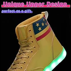 Light Up Shoes Women Men, USB Charging LED Glitter