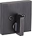 Kwikset 92580-006 258 Downtown Low Profile Slim Square Modern Contemporary Single Cylinder Deadbolt Door Lock featuring SmartKey Security in Venetian Bronze