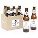 Sisters to Aunts - Pregnancy Announcement Decorations for Women - 6 Beer Bottle Label Stickers and 1 Carrier