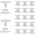 100 Pairs Replacement Buttons Buckle Button Accessories for Shoe Charms Bag Tote Repair Buttons Rivets for DIY Wristband Round Shoes Charm Backs Strap Rivets for Crocs DIY Ornaments (White)