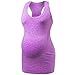 LWJ 1982 Maternity Activewear Workout Tank Tops for Pregnancy Women Clothes Athletic Shirts Sleeveless Racerback Medium Purple