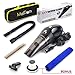 MalRom MS 2018 Cleaner-Car Vacuum High Suction 4.3 KPa Handheld Portable Auto Detailer Wet Dry-Pet Hair-Upholstery-Power Cord 16.7 ft (5m) -Incl.Extra Filter and Replaceable Fuse (Black)