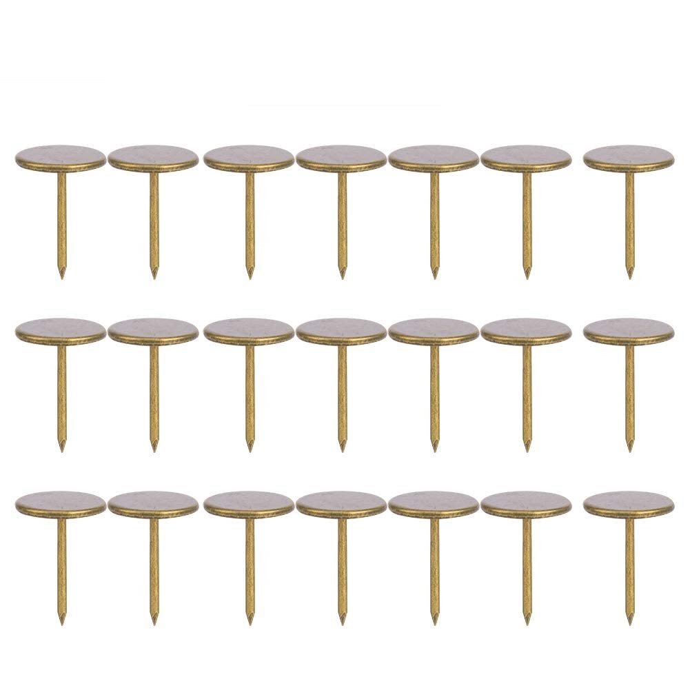 Upholstery Tacks, Iron Pin Thumb Tacks Push Pins(Diameter 14MM*Total Length 20MM)