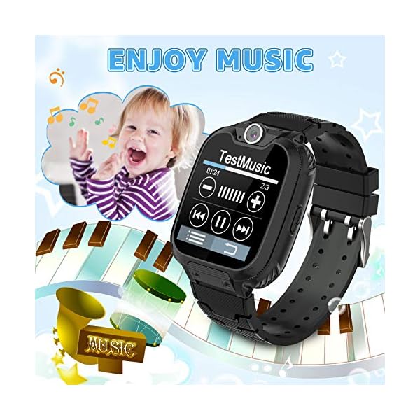 Kids Smart Watch, Smart Watch for Kids with Music Player, 16 Games, Calculator, 2 Way Call, SOS, Alarm, Camera, Kids…