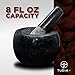 Black Granite Mortar and Pestle Set, with Anti-Scratch Padding, in Protective Packaging (5.2 Inch, 6 Lbs, Polished, Black, Extras)