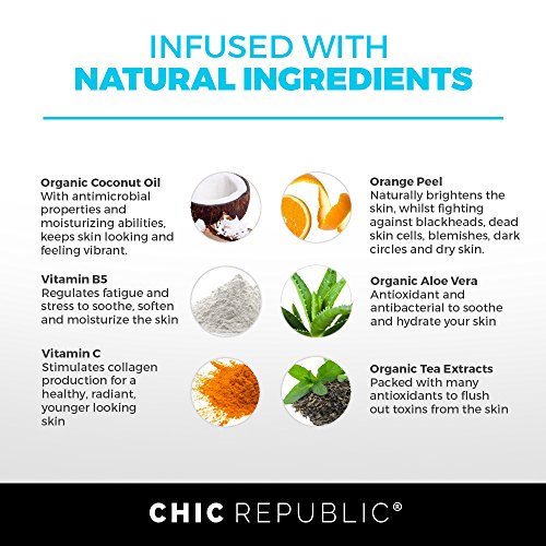 image for CHIC REPUBLIC All Natural Activated Charcoal Facial Cleanser - Organic