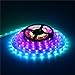 ALITOVE 16.4ft WS2811 Magic Dream Color RGB Addressable LED Flexible Strip Light 12V DC 5m 150 LEDs IP67 Waterproof White PCB for TV Backlight Outdoor Advertising Signs