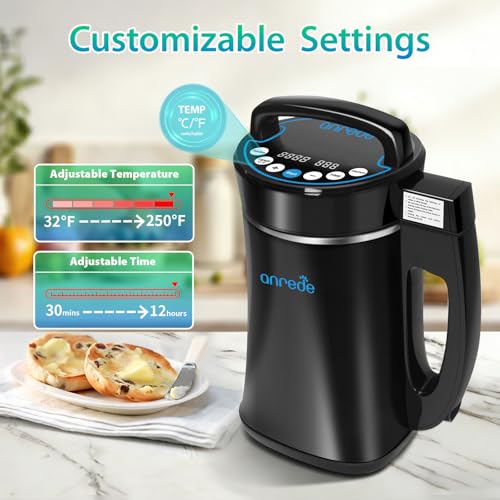 Anrede Herbal Decarboxylation Butter Oil Infuser Maker Machine, Herbal Botanical Extractor for Making Oil ,Tinctures and Flavored Edibles, Easy Operation, Include Recipe and Complete Accessories