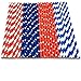 American Flag Paper Straws by Party Girl Kim - 200 Box | Stars and Striped - Red White and Blue Paper Straws | Memorial Day Decorations | Election 2020 Party Supplies | Eco Friendly (Red White Blue)