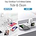 Wireless Charger, AUDON 3 in 1 Wireless Charging Pad for iPhone Apple Watch iWatch Series 4/3/2/1& AirPods, Qi Fast Wireless Charging Station Pad for iPhone Xs Max/Xs/Xr/X/8/8 Plus (White)