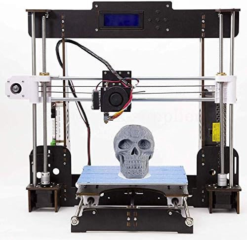 Resume Print 3D Printer A8 High Precision Large Size Desktop 3D Printer Kit Reprap Prusa I3 Upgrade DIY Self-Assembled LCD PLA/ABS Filament 1.75MM DIY 3D Printer Kit（220x220x240mm)