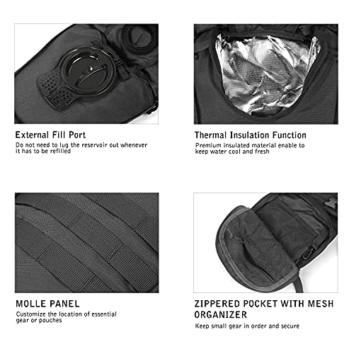 unigear tactical hydration pack backpack 900d