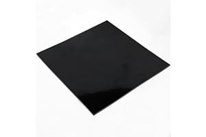 WochiTV Nitrile Rubber Sheet, 1/8" Thick x 12" Wide x 12" Long, Buna-N Shore A65 Hardness NBR Pad, Fuel Oil Resistant Rubber Gasket Material, Ideal for Seals Bumpers DIY