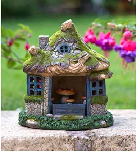 Kent Collection 9405500090 Tree Stump Solar Light House Garden Ornament - Brown