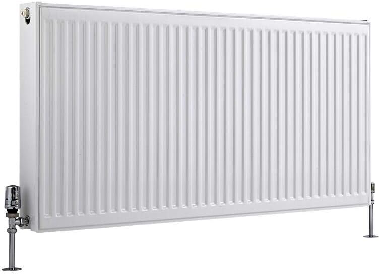 Milano Compact White Type 22 Horizontal Double Panel Convector Radiator 600x1200