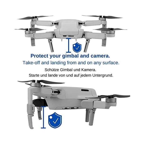 Drohnen Fahrwerk, 1 Set mit 4 Beinen, kompatibel mit DJI MAVIC Mini 2 und Mini SE Drohne, schützt Kamera Gimbal und… – Bild 3