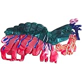 Cute Ocean Peacock Shrimp Hair Clip,Funny Acetate Claw Clips for Women