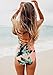 Pxmoda Womens One Piece Tummy Control High Neck Back Bandage Swimsuits Monokinis Bathing Suits