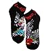 Ed Hardy Roaring Panther Fancy Sport Socks (RoaringPanther/Black) 10-13