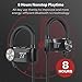 TaoTronics Bluetooth Headphones, Wireless Earphones with Adjustable Earhooks for Extra Stability (IPX6 Waterproof & Sweat-Proof, AptX Lossless Sound, 8 Hours Playtime)