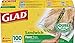 Glad Food Storage Bags, Sandwich Zipper, 100 Count