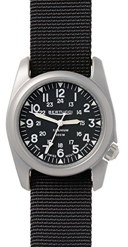 Bertucci A-2T Vintage Watch Black - Black Nylon - w/ Sapphire