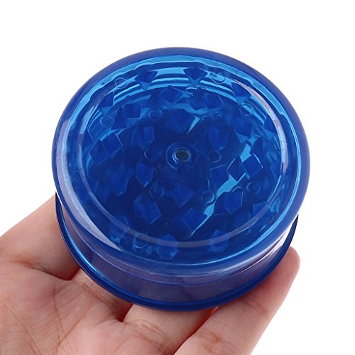 Plastic Tobacco Grinder Leaf Herbal Herb Smoke Spice Crusher Hand Muller 3 Layer - Thumbnail 7