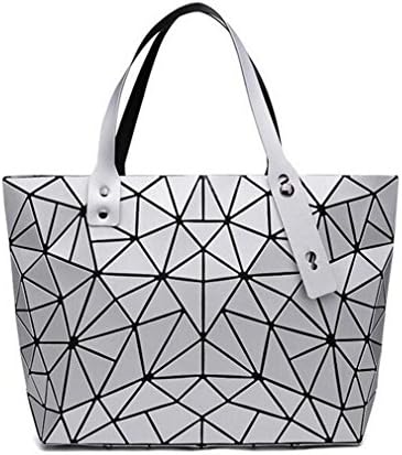 Japanese Fashion Holographic Shoulder Bag Handbag Large Silver