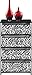 Ameriwood Home 7777096 Sidney 4-Bin Storage End Table, Zebra