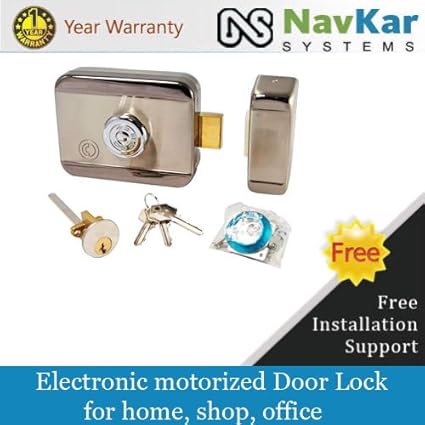 Navkar Stainless Steel Electronic Lock for Wooden & Metal Doors