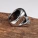Stainless Steel Men's Cool Skull Head Solid Ring Punk New