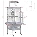 Yaheetech 61-inch Wrought Iron Select Large Bird Cages Include Bungee Rope for African Grey Parrots Cockatiels Sun Parakeets Conure Lovebirds Budgies Finches Play Top Bird Cage with Stand, Whitethumb 2