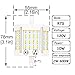 R7S 10W 78mm LED Light Lustaled 120V J78 T3 LED Double Ended R7S LED Floodlight Bulb Lamp (100W Replacement) for Workshop Stage Studio Landscape Lamps (Daylight 6000k, 2-Pack)