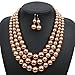 Winter.Z Multi-Storey Pearl Clavicle Chain Explosion Models Exaggeration Fashion Retro False Collar Necklace